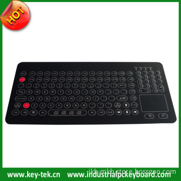 Waterproof Keyboard with Touchpad and Numeric Keypad (K-TEK-D379TP-KP-FN)